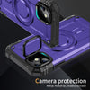 For iPhone 11 Lens Holder MagSafe Phone Case(Purple)