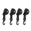 3 PCS Car Tent Suction Cup Home Users Outside Travel Portable Suction Cup Hook Round Carabiner(Orange)