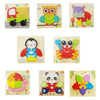 3 PCS Early Childhood Education Wooden Three-Dimensional Jigsaw Puzzle Toy(Y-Crab)