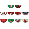 Cartoon Printed Outdoor Fan-shaped Hanging Flag Christmas Decorations, Style: Car