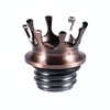 Motorcycle CNC Aluminum Alloy Crown Fuel Tank Cap Suitable For Harley 883 / XL / 1200 / 48 / 72(Bronze)