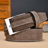 120cm Canvas Splicing Men Casual Belt Versatile Student Belt(Coffee)