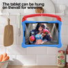 For Samsung Galaxy Tab S9 Boxing Series Kickstand EVA Shockproof Tablet Case with Shoulder Strap(Blue Red)