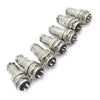 16mm 2-Pin GX16 Aviation Plug Socket Connector (5 Pcs in One Package, the Price is for 5 Pcs)(Silver)