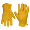A2421 Cowhide High Temperature Welding Gloves Insulated Aluminum Foil Anti-Heat Gloves(XL Yellow)