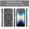 For iPhone SE 2022 / 2020 / 8 MagSafe Frosted Translucent TPU + PC Full Coverage Phone Case(Black)