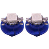 2 PCS B8.4 Blue Light 0.2W 12LM 1 LED SMD 5050 LED Instrument Light Bulb Dashboard Light for Vehicles, DC 12V(Blue)