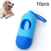 10x Portable Dog Poop Bag Dispensers & Biodegradable Bags (Blue)