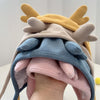 MZ9853 Baby Cartoon Animal Ears Shape Skullcap Cotton Keep Warm and Windproof Hat, Size: Suitable for 0-12 Months, Style:Antlers(Blue)