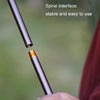 Outdoor Camping Telescopic Double Hook Folding Light Stand(Black)