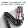 Yesido CA87 2 in 1 USB-C / Type-C to 8 Pin + USB-C / Type-C Fast Charging Cable, Length: 1.2m