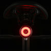 Round Bicycle Intelligent Induction Brake Taillight Night Riding Warning Light, Color: Dual Bracket Model