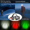 TG-TD113 T6+COB Head-Mounted USB Charging Rotating Multi-Function Headlight White Red And Green Three Light Sources Headlight  (Without Charging Set)