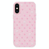 For iPhone XS Max Skin Feeling Jelly TPU Hybrid PC Phone Case(Polka Dot Pink)