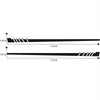 2 PCS/Set D-854 Stripe Pattern Car Modified Decorative Sticker(Black)