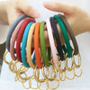 SiB005 Large Round Silicone Bracelet Keychain Outdoor Sports Silicone Bracelet(Army Green)