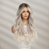 Big Wavy Women with Middle Parted Bangs Gradient Long Curly Hair Chemical Fiber Wig(LC2102-1)