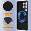 For Samsung Galaxy S25 Ultra 5G Shockproof Silicone Magsafe Phone Case(Black)