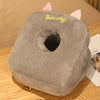 Students Double-sided Napping Pillow Office Nap Artifact Girls Sleeping Pillow, Style: L Gray Cat