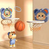 Children Basketball Frame Ball Toy Indoor Wall Mounted Hole-Free Shooting Boys Toy, Color: Standard Model Green + 2 Balls