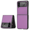 For Samsung Galaxy Z Flip3 5G Litchi Texture Phone Case(Purple)