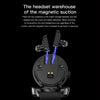 R6 1.32-Inch TWS 2-In-1 Bluetooth Headset Smart Watch, Heart Rate / Blood Oxygen Monitoring(Black Silicon)