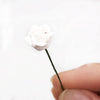 10 PCS 1:12 Mini Doll House Garden Bedroom Scene Decoration Roses(White)