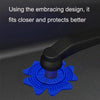 4sets Car Universal Wiper Hole Protective Cover PVC Dustproof Snowproof Wiper Pad(Blue Small Hole)