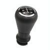 For Citroen C4 / Peugeot 307 Car Gear Lever Knob Leather Gear Shift Knob, with Converter(Black)