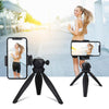 PULUZ 20cm Pocket Plastic Tripod Mount with 360 Degree Ball Head for Smartphones, GoPro, DSLR Cameras(Black)
