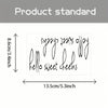 Hello sweet cheeks 2pcs /Set Waterproof and Oilproof Vinyl Stickers Mirror Decorative Stickers