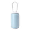 Portable Dog Poop Bag Dispenser with 15 Bags (Blue/White)