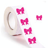 500pcs /Roll Pink Bow Tanning Sunbathing Stickers Self Adhesive Body Stickers