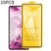 For Xiaomi Mi 11 Lite 5G NE / Mi 11 Lite 5G 25 PCS 9D Full Glue Full Screen Tempered Glass Film