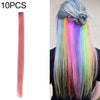 10 PCS Chemical Fiber Wig One-Step Gradient Color Single Card Wig, Stretched Length:24inches(57#)