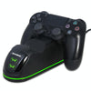 DOBE TP4-1781 Wireless Controller Dual Charging Dock LED Charger Handle Charger for  PS4 / Slim / Pro(Black)