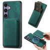 For Samsung Galaxy S25+ 5G Retro Leather Card Bag Magnetic Phone Case(Green)
