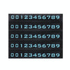 Hidden Rotatable Magnetic Phone Number Card Plate Temporary Parking Car Sticker