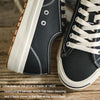 Men Canvas Shoes Casual Sneakers, Size: 43(Black)