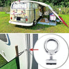 RV Sunshade 304 Stainless Steel Slide Rail Ring, Specifications: 2pcs M4 Ring + Cylinder + Purple Climbing Buckle