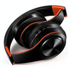 LPT660 Wireless Folding Sports Stereo Music Bluetooth Phones Earphones Support TF Card (Orange)