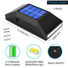 Outdoor Decorative Waterproof Solar Wall Light, Spec: 4 LEDs White Light
