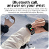 Smart Watch Ring ECG Temperature Heart Rate Blood Pressure Health Bluetooth Talking Watch, Color: Blue Silicone
