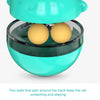 Interactive Cat Turntable Toy with Treat Dispenser (Blue)