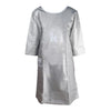 Waterproof Pet Grooming Apron, Silver, L (95cm) - Half Sleeve