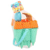 13pcs /Set Outdoor Castle Beach Toy Bucket Child Play House Cartoon Play Sand Dredging Tool(Green)