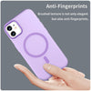 For iPhone 11 MagSafe Frosted Translucent TPU + PC Full Coverage Phone Case(Dark Purple)