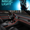 EL Cold Red Light Waterproof Flat Flexible Car Strip Light with Driver for Car Decoration, Length: 5m(Red)