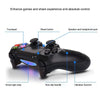 Wireless Bluetooth Diamond Texture Shock Touch Plate Game Handle Controller with Smart Indicator for Sony PS4(Red)