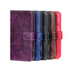 For Alcatel 1B 2022 Retro Crazy Horse Texture Horizontal Flip Leather Phone Case(Purple)